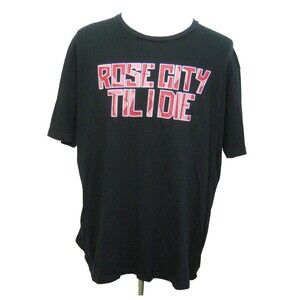 Portland Timbers & Thorns T-Shirt Mens 2XL Black Short Sleeve Graphic Soccer Top